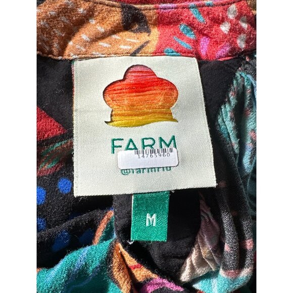 Farm Rio Cool Leopard Maxi Dress in Multicolor Medium Womens Long Gown - Picture 9 of 15